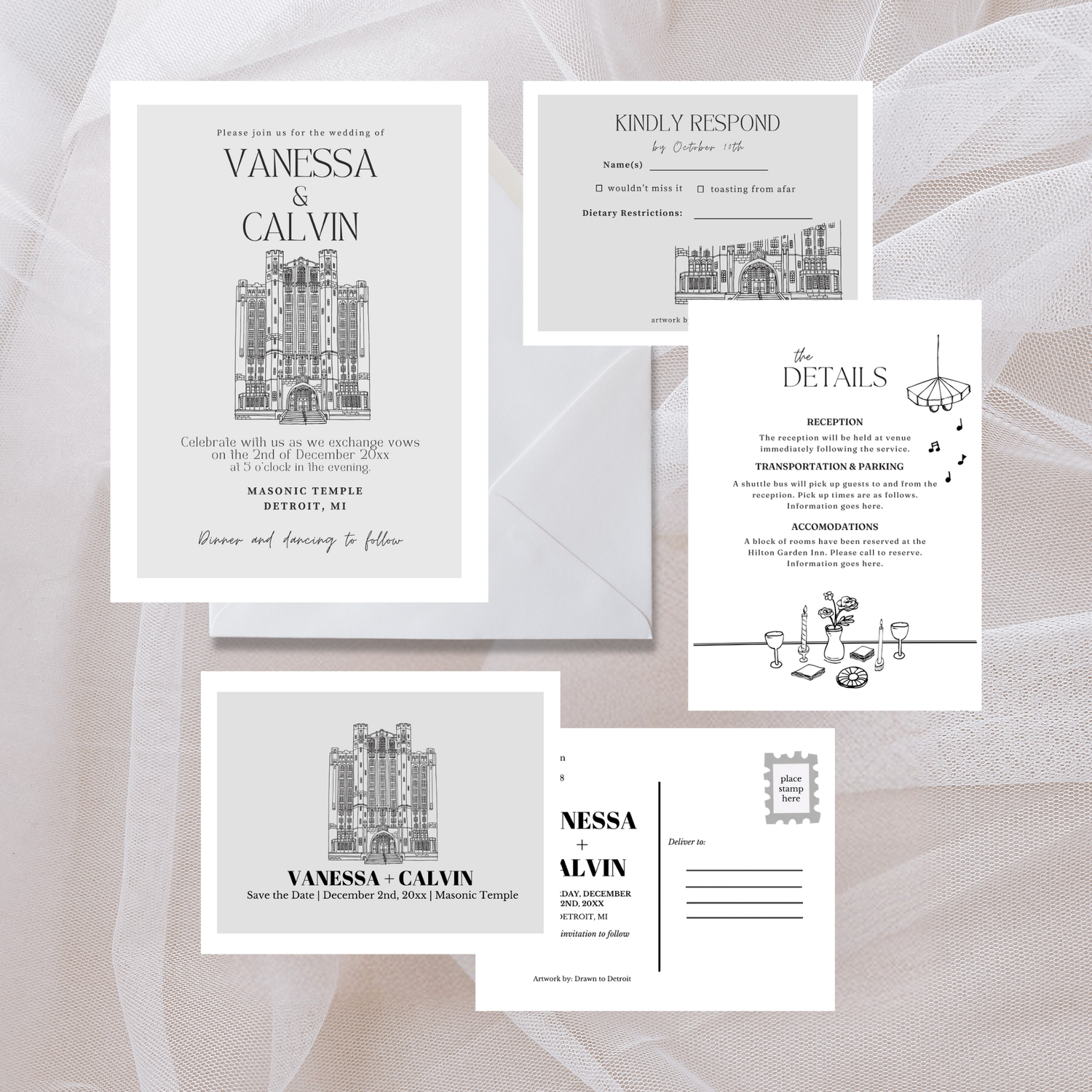Masonic Temple Wedding Collection