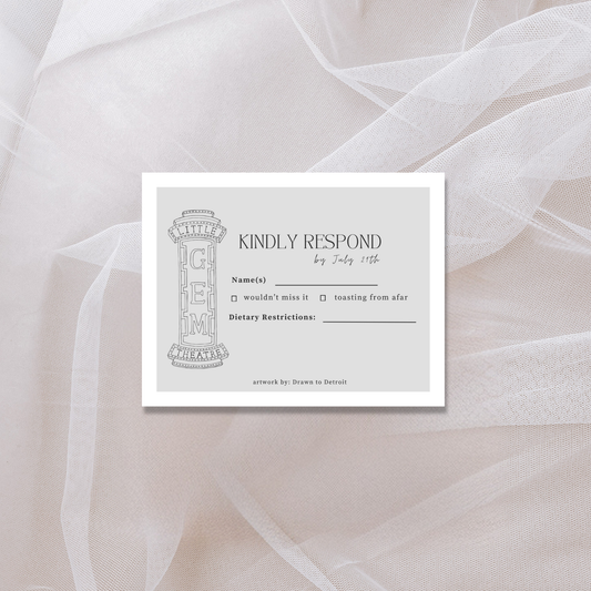 Gem Theatre RSVP Card