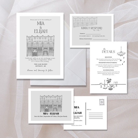 Jam Handy Wedding Invitation Suite