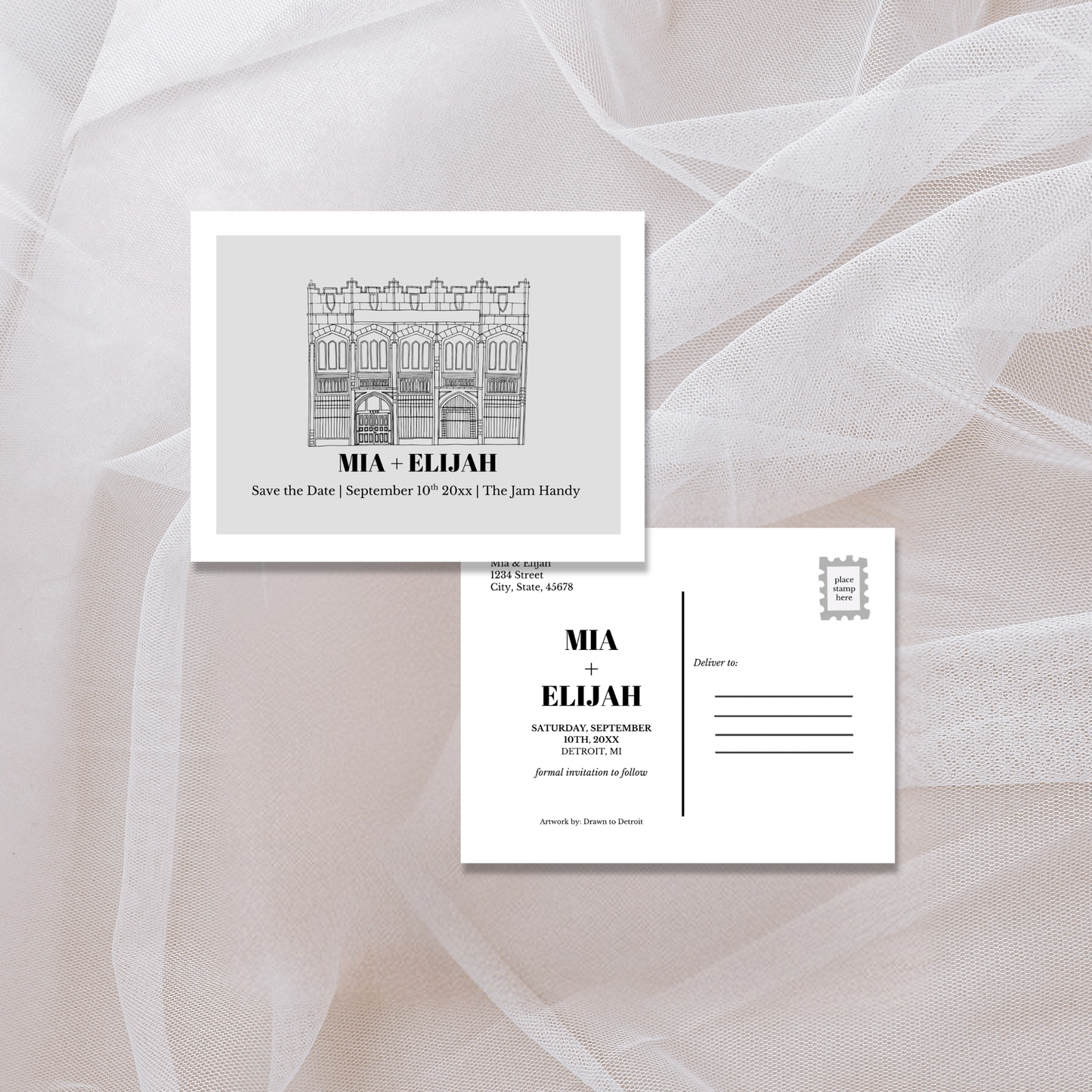 Jam Handy Wedding Save the Date