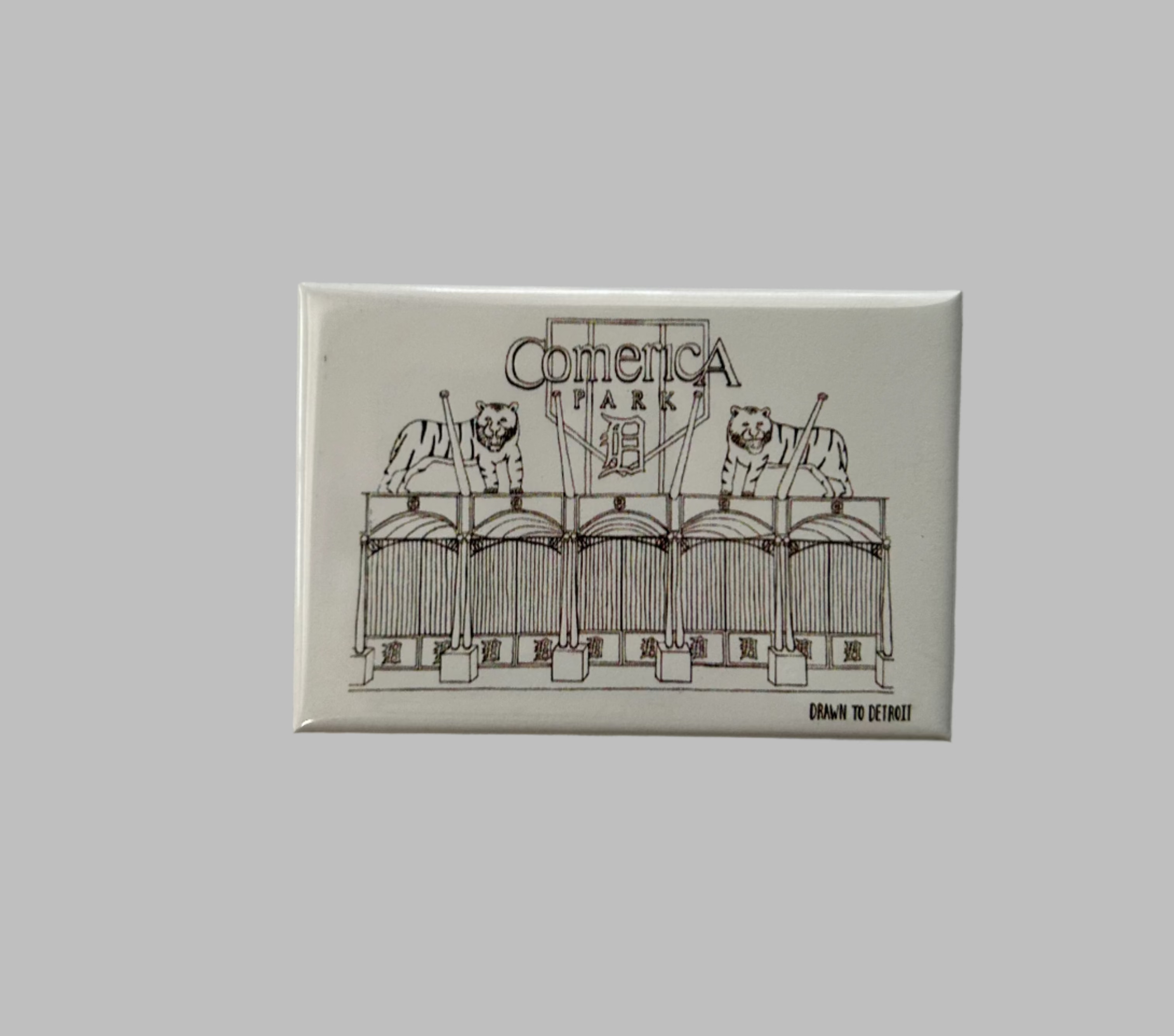 Comerica Park Entrance Magnet – Drawn to Detroit