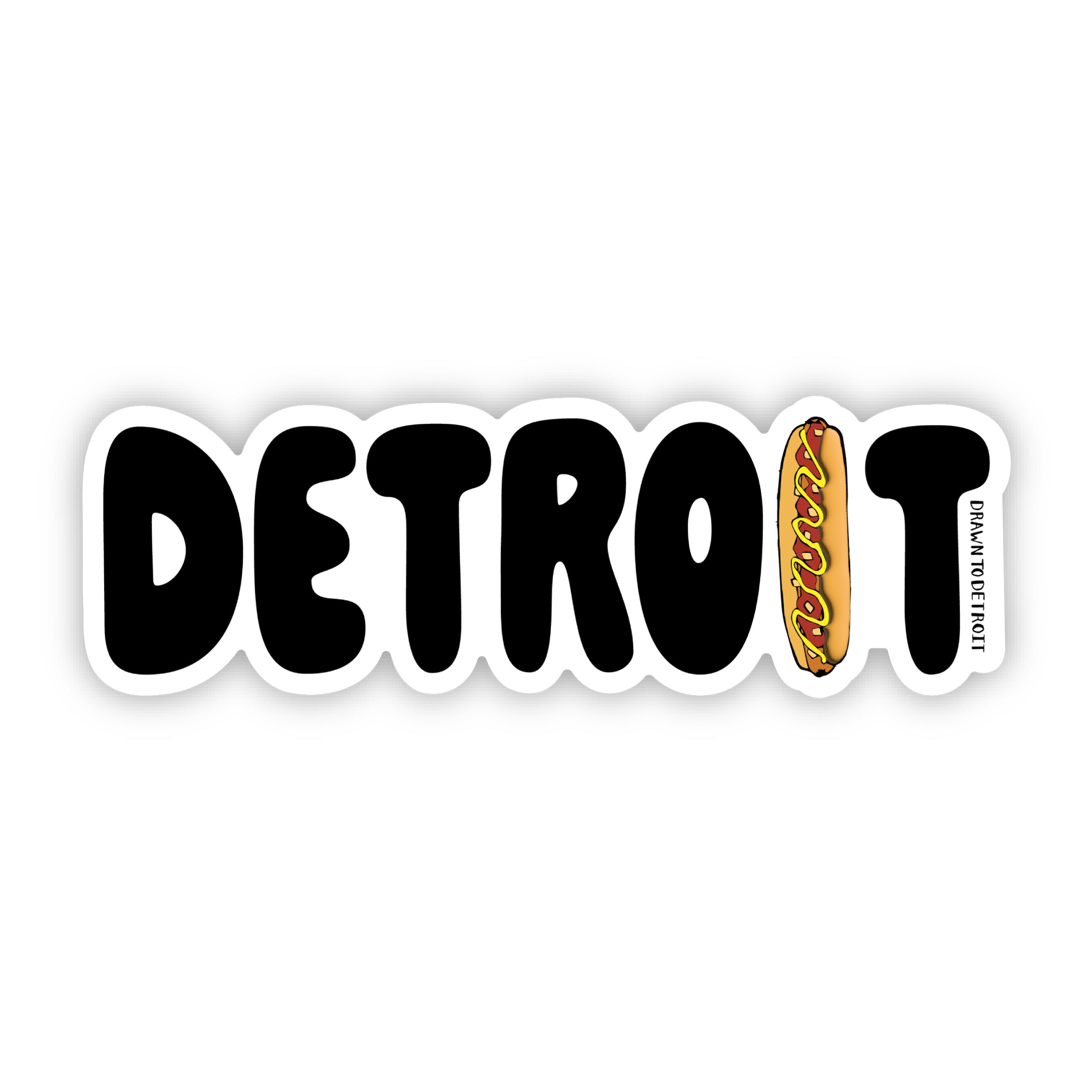Detroit Coney Sticker – Drawn to Detroit