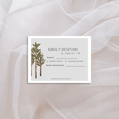 Shepherd's Hollow Wedding Invitation Suite