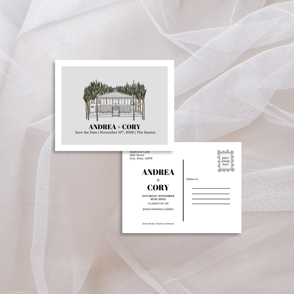 Shepherd's Hollow Wedding Invitation Suite